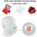 Dztsmart CPR Mask Keychain Set - 5 Ventilation Masks with Carabiner & Check Valve - Essential First Aid Pocket Masks for AED Training (Red) - International Shipping Available - Buy Online on GoSupps.com