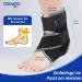 Newgo Adjustable Ankle Bandage - Stabilizing Ankle Support for Men & Women | Black Foot Tape for All-Day Comfort - Buy Online on GoSupps.com