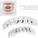 Hip Hop Teeth Fashionable Convenient Halloween Hip Hop Teeth for Women for Halloween Party for Hip Hop Fashion Shows for Men(Silver) - Buy Online on GoSupps.com