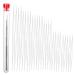32 Pieces Collapsible Beading Needles, Assorted Size Big Eye Beads Needles Seed Beads Needles Long Straight Embroidery Needles with Needle Bottle for Jewelry Making (5 Size)