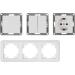 MC POWER Cup - 4-Piece Wall Socket & Switch Set | White Polished | International Shipping Available - Buy Online on GoSupps.com