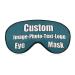 Custom Funny Sleep Mask Funny Soft Nighttime Sleeping Masks Design Your Text for Men Women and Kids Blue Green 1 Count (Pack of 1)