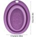 ZORQ Makeup Brush Cleaner Mat Cosmetic Makeup Brush Cleaner Bowl Portable Cosmetic Make Up Brush Cleaning Scrubber for Makeup Eggs Brushes Purple - Buy Online on GoSupps.com