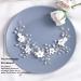 Buy Komunj Flower Hair Jewelry for Brides - Silver Pearl Wedding Hair Vines & Crystal Accessories for Women & Girls - Buy Online on GoSupps.com