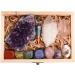 Room Decoration 11pc Natural Amethyst Cluster Quartz Crystal Specimen Stones Rough Ore Seven Stone Wooden Gift for Decoration Stone Generator Box - Buy Online on GoSupps.com