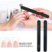 6 Pieces Black Nail Files 100/180 - Professional Double-Sided Reusable Robust & Washable | Nail Care Essentials - Buy Online on GoSupps.com