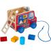 HABA 304317 Pulling Figure Fire Engine | Learning Toy for Toddlers 12+ Months | Animated Pulling Toy & Building Blocks - Buy Online on GoSupps.com