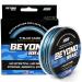 Beyond Braid Braided Fishing Line - Abrasion Resistant - No Stretch - Super Strong -Blue Camo, Moss Camo, White, Green, Pink, Blue, 4 Strand 8 Strand Blue Camo 20LB (300 Yards)