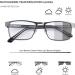 MIRYEA Photochromic Nearsighted Glasses - Retro UV400 Transition Sunglasses for Men & Women - Lightweight Black Full Frame Myopia Eyewear - Anti-Glare -1.25x - Buy Online on GoSupps.com