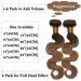 SEGO 22 Real Human Hair Weave Extensions - 100% Virgin Brazilian Body Wave in Medium Chestnut Brown - 1 Bundle - Buy Online on GoSupps.com