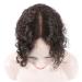 Curly Wig for Women | Natural Hairline Silk Base Clip-In Human Hair Topper | 12 Black for Thin Hair - Buy Online on GoSupps.com
