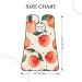 Watercolor Peach Print Beard Bib Apron - Non-Stick Hair Catcher for Men | Perfect Shaving Gifts - One Size Black - Buy Online on GoSupps.com