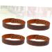 TEHAUX 4pcs Mens Braided Bracelets Woven Bracelets for Women Leather Cuff Bracelet Matching Bracelets for Couples Leather Bracelets for Women Wrist Chain Men and Women Wristband Universal Brown 1.6X23.5CM - Buy Online on GoSupps.com