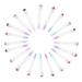 Beavorty 20sets Mascara Wand Tube Felt Pencil Case Empty Eyelash Wand Tube Travel Plastic Extend Slender