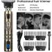 Professional Men's Hair Clippers Trimmers Beard Shaver Cordless Metal Waterproof LED Screen - Buy Online on GoSupps.com