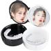 Yiyifor 2PCS Braces Storage Box with Mirror - Small Orthodontic Device Container for Dentures & Tooth Rail (White & Black) - Buy Online on GoSupps.com