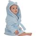 Undercover Lingerie Baby Toddler Fleece Hooded Robe - Elephant Blue 6-12 Months | Soft Bathrobe for Infants - Buy Online on GoSupps.com