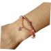 Fomiyes 3-Stone Women's Bracelet - Sun and Moon Cuff Retro Gem and Rhinestone Silver Chain Jewelry - Buy Online on GoSupps.com