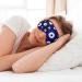 Blue Evil Eye Sleep Mask - Adjustable Soft Breathable Eye Cover for Men & Women | Pattern-122 | International Shipping - Buy Online on GoSupps.com