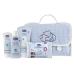 CHICCO NATURAL FEEL - Blue grow bag contains 1 foam and body bath - Tearless 200ml 1 body lotion 150ml 1 4-in-1 wrap cream 100ml 1 cleaning cloth