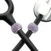 Bling Crystal Stethoscope Charms Set - Round ID Name Tags for Nurse RT Vet - Violet Kiss Crystal - Buy Online on GoSupps.com