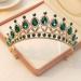 Kamirola Princess Crown Headband for Women and Girls - Crystal Bridal Tiara for Wedding and Party (Green) - Buy Online on GoSupps.com