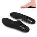 PCSSole orthopedic insoles for work shoes leisure sports comfort for men and women shoe inserts for flat feet plantar fasciitis heel spur foot pain EU47-48 (30.5cm) black