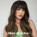 Fengq Black Ombre Brown Wig - Long Curly Synthetic Women s Wig with Ponytail for Everyday & Parties - Buy Online on GoSupps.com