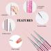 Saviland Nail Art Liner Brush Set - 6-Piece Rose Gold Nail Design Tool for Precision Liner Art & French Manicure - Buy Online on GoSupps.com