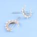 Allereya Crystal Pearl Moon Hair Clip Barrette Rhinestone Pearl Hairpin Barrette Silver CZ Crescent Moon Head Clip Headpieces Meniscus Pearl Hair Accessories for Women Girls (Silver) - Buy Online on GoSupps.com