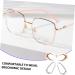 2 Pairs Glasses Nose Pads - Comfortable Nose Saddle Bridge Cushions for Eyewear | Transparent Zinc Alloy Sunglasses Frame Pads - Portable & Durable - Buy Online on GoSupps.com