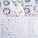 Hot Manicure Tropical style DIY Beauty Bronzing Galaxy Geometry Water Transfer Paper Nail Stickers Palm Pattern(12) Style12 - Buy Online on GoSupps.com
