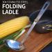 YCYU Portable Stainless Steel Camping Spoon & Ladle Set - Folding Outdoor Tableware for Cooking Utensils - Buy Online on GoSupps.com