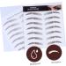 HAPINARY 4pcs Eyebrow Stickers Decal Stickers Stick on False Eyebrows Cosmetics 6d Transfer Stickers Make up - Buy Online on GoSupps.com