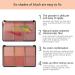 Go Ho 6-Color Face Blush Palette Light Matte Contour Makeup Kit - Set with Brush - Buy Online on GoSupps.com