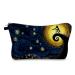 Cosmetic Bag MRSP Makeup bags for women,Small makeup pouch Travel bags for toiletries waterproof Dead The Nightmare Before Christmas (The Starry Night)