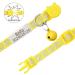 Senristar Personalized Reflective Cat Collar 2-Pack | Custom Breakaway Cat Collars with Name Tag & Bell | Anti-Loss Design for Cats | Fits Neck 20-28 cm - Yellow - Buy Online on GoSupps.com