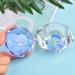Kapmore Diamond Shape Glass Nail Dish with Lid Portable Manicure Crystal Bowl Fashion Nail Powder Cup Holder Glassware Care Tool for Manicure - Buy Online on GoSupps.com