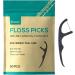 Y-Kelin Vegan Dental Floss Picks - Eco-Friendly Black Bamboo Charcoal Toothpicks (100 Pcs Pack of 2) for Fresh Minty Oral Care - Buy Online on GoSupps.com