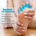Toe Straighteners & Toe Separators - Bunion Corrector Gel Spacers for Hammer Toes | 2 Pairs - White & Blue - Buy Online on GoSupps.com