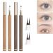2024 Upgraded 3D Waterproof 2 Tip Eyelash Pen Eye Liner Liquid Eyeliner Double Tip Lower Eyelash Pencil Natural Makeup Fine Stroke Eyebrow Pencil with Micro Fork Tip for Girls Women (2Pcs-D)
