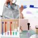 Bekecidi 12 Pcs Silicone Fish Toothbrush Caps | Macaron Color Travel Case & Bathroom Holder - Buy Online on GoSupps.com