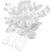 Beaupretty Crystals silver hair comb bride hair side comb hair accessories for women bridal hair side comb hair toppers for women wedding European and American crystals hairpin Accessories - Buy Online on GoSupps.com
