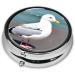 Cute Seagull Round Pill Box - 3 Compartment Travel Organizer | Portable Pill Box for Traveling - Buy Online on GoSupps.com