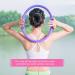 Drfeify Pilates Ring - 4 Color Dual Grip Fitness Circle for Home Training | Tone Inner & Outer Thighs - Violet - Buy Online on GoSupps.com