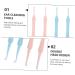 KALLORY 4 Pcs Double-Headed Spiral Ear Spoon Ear Cleaning Tools Kit - Random Color, 10x0.8x0.8cm - Buy Online on GoSupps.com