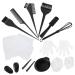 FOMIYES 2 Sets Diy Hair Coloring Oil Hair Tinting Bowl Coloring Supply Hair Tint Tool Hair Bleach Dyeing Tool Supply Hair Dye Coloring Hair Coloring Tool Kit Plastic Modeling Shield
