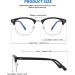 SOAR&EAGLE 3 Pack Blue Light Blocking Glasses - Retro Semi Rimless Computer Gaming Eyewear for Men/Women (Sand Black Silver/Wood Grain Gun/Crystal Silver) - Buy Online on GoSupps.com