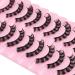 Buy 10 Pairs 3D Russian False Eyelashes - DD Curved Thick Lifelike Lashes (Black) | International Shipping Available - Buy Online on GoSupps.com