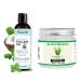 Aloe Vera Gel & Coconut Oil Pulling Mouthwash Bundle | 100% Pure Aloe Vera for Skin Face & Hair Hydration + Alcohol-Free Coconut Oil Mouthwash for Fresh Breath & Oral Care (7.76 oz + 6.7 fl. oz)